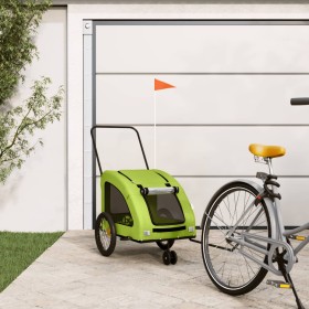 Fahrradanhänger für Haustiere aus Eisen und grünem Oxford-Stoff. von , Kinderwagen für Haustiere - Ref: Foro24-93990, Preis: ...