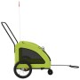 Fahrradanhänger für Haustiere aus Eisen und grünem Oxford-Stoff. von , Kinderwagen für Haustiere - Ref: Foro24-93990, Preis: ...
