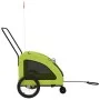 Remolque de bicicleta mascotas hierro tela Oxford verde de , Cochecitos para mascotas - Ref: Foro24-93990, Precio: 120,95 €, ...