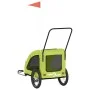 Remolque de bicicleta mascotas hierro tela Oxford verde de , Cochecitos para mascotas - Ref: Foro24-93990, Precio: 120,95 €, ...