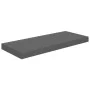 Estantes flotantes de pared 2 uds MDF gris brillo 60x23,5x3,8cm de vidaXL, Estantes y estanterías - Ref: Foro24-323791, Preci...