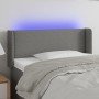 Cabecero con LED de tela gris oscuro 103x16x78/88 cm en Cabeceros y pies de cama | Comprar online en Foro24