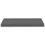 Estantes flotantes de pared 2 uds MDF gris brillo 60x23,5x3,8cm de vidaXL, Estantes y estanterías - Ref: Foro24-323791, Preci...