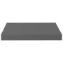 Floating wall shelves 2 pcs glossy gray MDF 40x23x3.8 cm by vidaXL, Shelves and shelves - Ref: Foro24-323785, Price: 27,65 €,...
