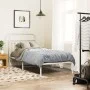 Metallbettgestell mit weißem Kopfteil 90x190 cm von , Betten und Lattenroste - Ref: Foro24-376641, Preis: 79,17 €, Rabatt: %