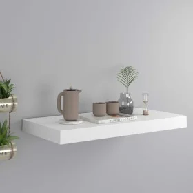 White MDF floating wall shelf 50x23x3.8 cm by vidaXL, Shelves and shelves - Ref: Foro24-323808, Price: 20,73 €, Discount: %