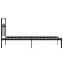 Bettgestell mit schwarzem Metallkopfteil 80x200 cm von , Betten und Lattenroste - Ref: Foro24-376591, Preis: 78,36 €, Rabatt: %
