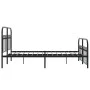 Bettgestell mit schwarzem Metallkopfteil und Fußteil, 137x190 cm. von , Betten und Lattenroste - Ref: Foro24-376617, Preis: 1...