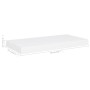 Weißes schwebendes Wandregal aus MDF, 50 x 23 x 3,8 cm von vidaXL, Regale und Regale - Ref: Foro24-323808, Preis: 22,31 €, Ra...