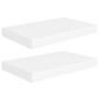 Floating wall shelves 2 pcs MDF white 40x23x3.8 cm by vidaXL, Shelves and shelves - Ref: Foro24-323806, Price: 35,68 €, Disco...