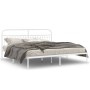 Metallbettgestell mit weißem Kopfteil 193x203 cm von , Betten und Lattenroste - Ref: Foro24-376655, Preis: 136,83 €, Rabatt: %