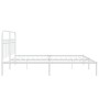 Metallbettgestell mit weißem Kopfteil 193x203 cm von , Betten und Lattenroste - Ref: Foro24-376655, Preis: 136,83 €, Rabatt: %