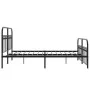 Estructura de cama cabecero y estribo metal negro 150x200 cm de , Camas y somieres - Ref: Foro24-376620, Precio: 153,60 €, De...