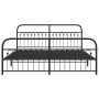 Estructura de cama cabecero y estribo metal negro 183x203 cm | Foro24.es | Tu tienda online para hogar, jardín y más Foro24.es