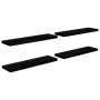 Floating wall shelves 4 pcs black gloss MDF 90x23.5x3.8cm by vidaXL, Shelves and shelves - Ref: Foro24-323777, Price: 72,89 €...