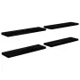 Floating wall shelves 4 pcs black gloss MDF 90x23.5x3.8cm by vidaXL, Shelves and shelves - Ref: Foro24-323777, Price: 71,79 €...