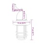 Solarbetriebene Außenwandleuchten, weißes Licht, 4 Stück. von , Außenbeleuchtung - Ref: Foro24-4008188, Preis: 55,54 €, Rabat...