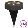 Luces solares suelo jardín con pico tierra blanco cálido 12 uds by , Outdoor lighting - Ref: Foro24-4008195, Price: 50,84 €, ...