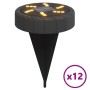 Luces solares suelo jardín con pico tierra blanco cálido 12 uds by , Outdoor lighting - Ref: Foro24-4008195, Price: 51,70 €, ...