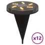 Luces solares suelo jardín con pico tierra blanco cálido 12 uds by , Outdoor lighting - Ref: Foro24-4008197, Price: 54,41 €, ...