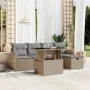 Juego de sofás jardín con cojines 6 pzas ratán sintético beige by , Garden sets - Ref: Foro24-3275129, Price: 428,15 €, Disco...