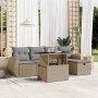 Juego de sofás jardín con cojines 6 pzas ratán sintético beige by , Garden sets - Ref: Foro24-3275129, Price: 414,75 €, Disco...