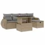 Juego de sofás jardín con cojines 6 pzas ratán sintético beige by , Garden sets - Ref: Foro24-3275129, Price: 428,15 €, Disco...
