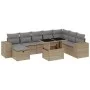 Set de sofás de jardín 9 pzas con cojines ratán sintético beige de , Conjuntos de jardín - Ref: Foro24-3275349, Precio: 619,2...