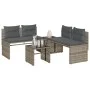 Set de sofás de jardín 4 pzas y cojines ratán sintético gris von , Gartensets - Ref: Foro24-4003880, Preis: 286,90 €, Rabatt: %