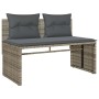 Set de sofás de jardín 4 pzas y cojines ratán sintético gris de , Conjuntos de jardín - Ref: Foro24-4003880, Precio: 286,39 €...