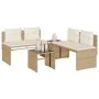 Juego de sofás jardín con cojines 4 pzas ratán sintético beige by , Garden sets - Ref: Foro24-4003882, Price: 286,90 €, Disco...