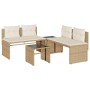 Juego de sofás jardín con cojines 4 pzas ratán sintético beige von , Gartensets - Ref: Foro24-4003882, Preis: 286,50 €, Rabat...