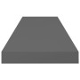 Schwebendes Wandregal 4 Stück MDF glänzend grau 80x23,5x3,8 cm von vidaXL, Regale und Regale - Ref: Foro24-323795, Preis: 62,...