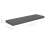 Floating wall shelf 4 units glossy gray MDF 80x23.5x3.8 cm by vidaXL, Shelves and shelves - Ref: Foro24-323795, Price: 61,30 ...