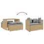 Set comedor de jardín 3 pzas con cojines ratán sintético beige by , Garden sets - Ref: Foro24-4003905, Price: 246,60 €, Disco...