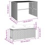 Set comedor de jardín 3 pzas con cojines ratán sintético beige by , Garden sets - Ref: Foro24-4003905, Price: 246,60 €, Disco...