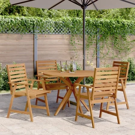 Juego de comedor de jardín 5 piezas madera maciza de acacia de , Conjuntos de jardín - Ref: Foro24-3283566, Precio: 500,24 €,...
