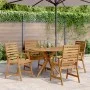 Juego de comedor de jardín 5 piezas madera maciza de acacia de , Conjuntos de jardín - Ref: Foro24-3283566, Precio: 500,24 €,...