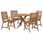 5-teiliges Massivholz-Gartenspeiseset aus Akazienholz von , Gartensets - Ref: Foro24-3283566, Preis: 485,31 €, Rabatt: %