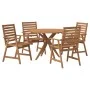 5-teiliges Massivholz-Gartenspeiseset aus Akazienholz von , Gartensets - Ref: Foro24-3283566, Preis: 500,24 €, Rabatt: %