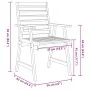 Juego de comedor de jardín 5 piezas madera maciza de acacia by , Garden sets - Ref: Foro24-3283570, Price: 474,04 €, Discount: %