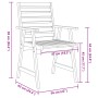 Juego de comedor de jardín 5 piezas madera maciza de acacia by , Garden sets - Ref: Foro24-3283570, Price: 479,11 €, Discount: %