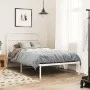 Metallbettgestell mit weißem Kopfteil 107x203 cm von , Betten und Lattenroste - Ref: Foro24-377162, Preis: 76,13 €, Rabatt: %