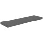 Floating wall shelves 2 units MDF glossy gray 90x23.5x3.8 cm by vidaXL, Shelves and shelves - Ref: Foro24-323797, Price: 39,4...