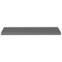 Floating wall shelves 2 units MDF glossy gray 90x23.5x3.8 cm by vidaXL, Shelves and shelves - Ref: Foro24-323797, Price: 39,4...