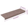 Felpudos autoadhesivos para escaleras, 15 unidades, 65 x 21 x 4