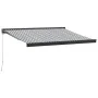 Toldo retráctil aluminio y tela gris antracita y blanco 3x2,5 m de , Toldos - Ref: Foro24-3216128, Precio: 425,01 €, Descuent...