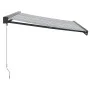 Toldo retráctil aluminio y tela gris antracita y blanco 3x2,5 m de , Toldos - Ref: Foro24-3216128, Precio: 425,01 €, Descuent...