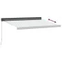 Toldo retráctil aluminio y tela gris antracita y blanco 3x2,5 m de , Toldos - Ref: Foro24-3216128, Precio: 425,01 €, Descuent...
