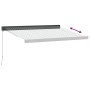 Toldo retráctil aluminio y tela gris antracita y blanco 3x2,5 m by , Awnings - Ref: Foro24-3216128, Price: 410,65 €, Discount: %